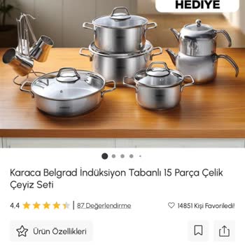 Karaca Züccaciye Hediye Düdüklü Tencere Gönderilmedi