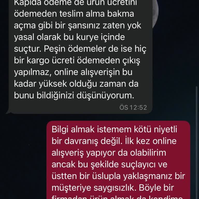Müşteri Bilgi Talebine Saygısız Ve Küçümseyici Yanıt