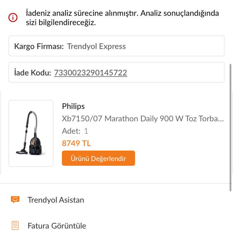 Philips Marathon Süpürgenin Düşük Çekim Gücü Ve Uzun İade Süreci