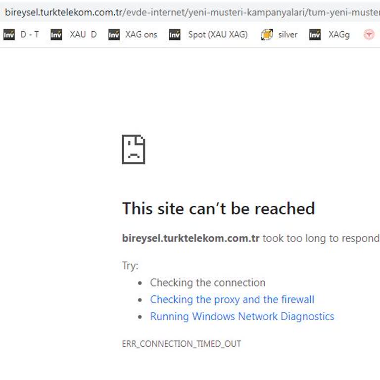 Türk Telekom Sitesine Ve Uygulamasına 3 Gündür Erişemiyorum