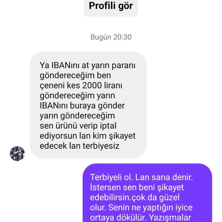 Sipariş İptali Sonrası Kaba Tutum Ve Para İadesinde Oyalama