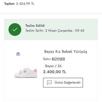 Aldığım Ayakkabı Kızımın Ayağında Morluğa Sebep Oldu, Değişim Talep Ediyorum