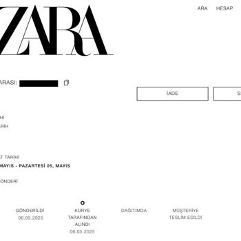 Zara Siparişim Teslim Edilmedi, Müşteri Hizmetlerinden Ve Kargo Şirketinden Yanıt Alamıyorum