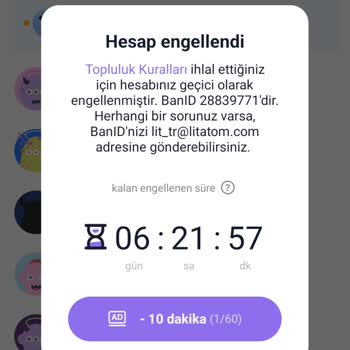 Sebepsiz Ban Nedeniyle Hesabıma Erişemiyorum