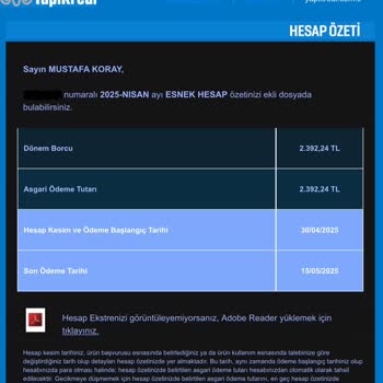 Hesap Ekstresi Dışında Fazla Faiz Kesilmesi Ve Sorunun Çözümsüz Kalması