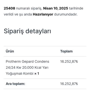 Evinidiz Kombi Teslim Edilmedi, İade Yapılmıyor: Müşteri Hizmetleri Cevap Vermiyor!
