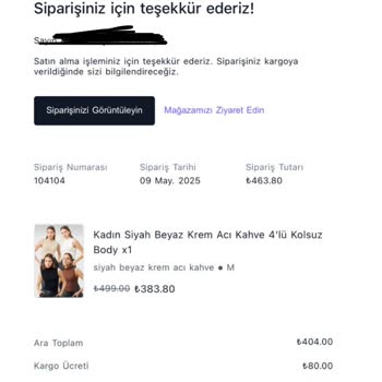 Siparişim Gönderilmedi, İade Veya Teslimat Talep Ediyorum