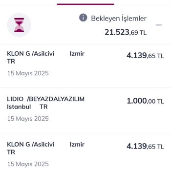 Lidio Ödeme Hizmetleri Kredi Kartımdan Bilgim Dışında Yüklü Miktarda Para Çekildi