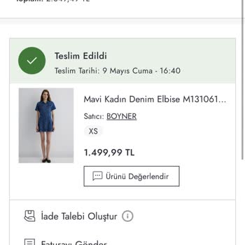 Boyner'den Eksik Ve Hatalı İade: Paramı Geri İstiyorum!