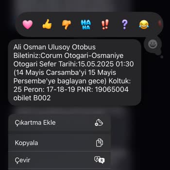 Satılmayan Güzergah İçin Bilet Mağduriyeti