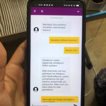 Hesap Silme İşlemlerinde Zorluk Ve Kimlik Bilgisi Talebi