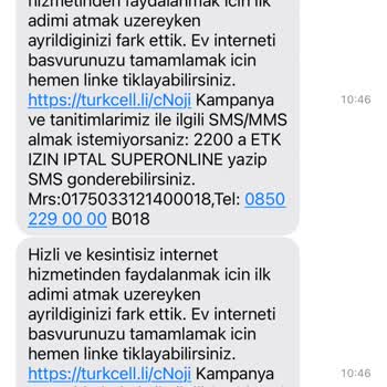 Abonesi Olmadığım Firmadan Sürekli Mesaj Alıyorum