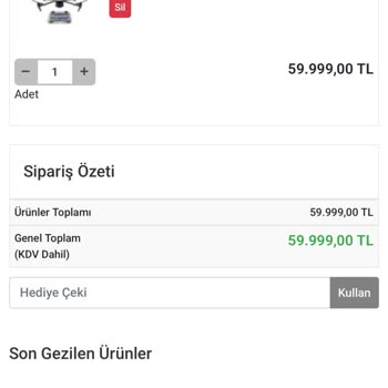 Sipariş Verdiğim Drone Gönderilmedi Fiyat Artışıyla Mağdur Edildim