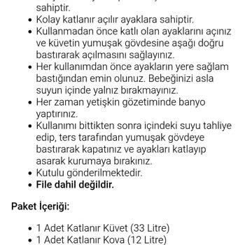 Katlanabilir Bebek Küvetlerinde BPA Bilgisi Eksikliği