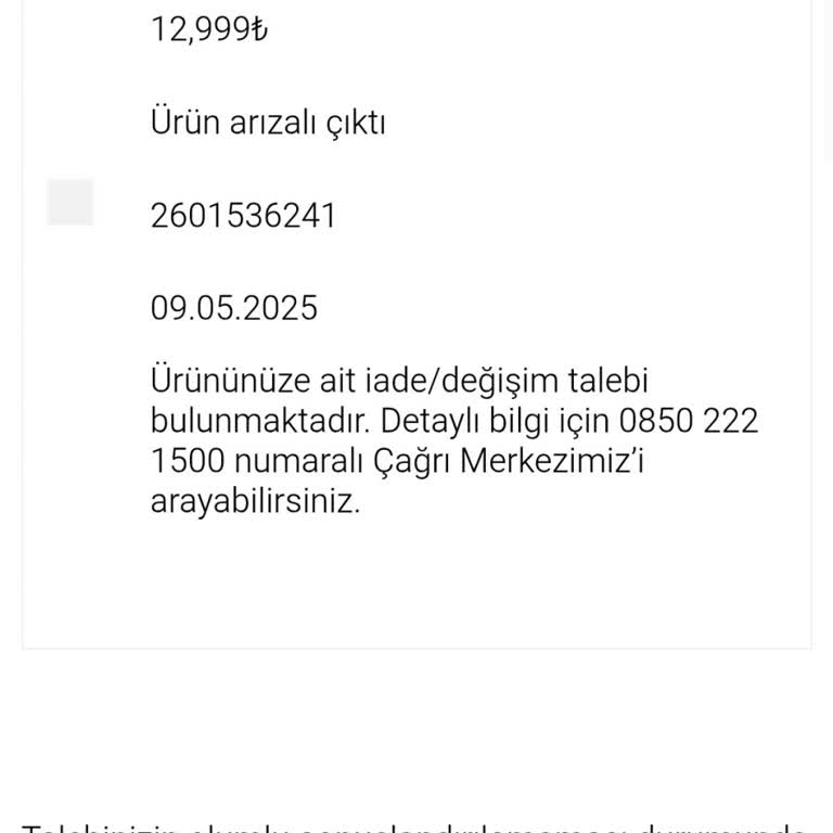 Arızalı Ürün, Oyalama Ve İade Sürecinde Mağduriyet