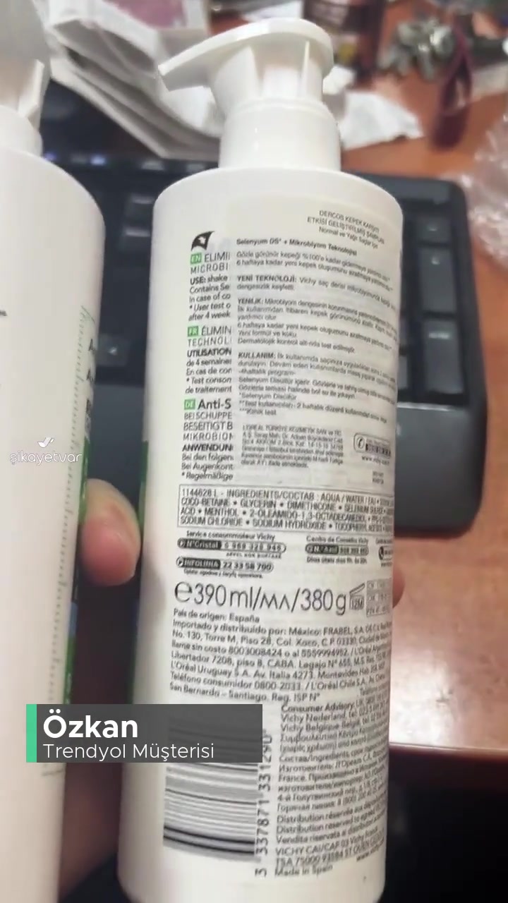 Trendyol Vichy Dercos Anti Dandruff Kepek Karşıtı Şampuanı Şüpheli! videonun kapak resmi
