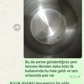 Aldığım Düdüklü Tencerede Tekrarlayan Paslanma Sorunu
