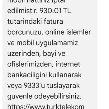 Taahhüt Bitiminde Haksız Borç Mesajı İle Karşılaştım