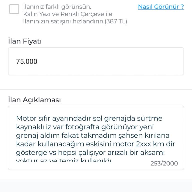 Doğrulama Yapıldığı Halde İlan Verilemiyor