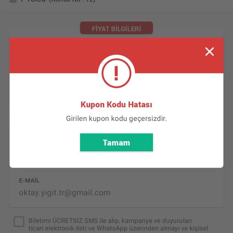 Kupon Hatası Ve Yetersiz Müşteri Hizmeti Nedeniyle Mağduriyet