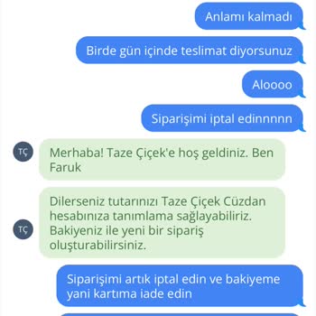 Siparişim Zamanında Gitmedi Müşteri Hizmetleri Çözüm Sunmadı