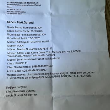 Garanti Sonrası Onaylanan Ücret İadem Hala Yapılmadı