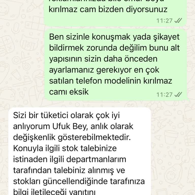 Teknosa'nın Kırılmaz Cam Değişiminde Sürekli Oyalama Ve Destek Eksikliği