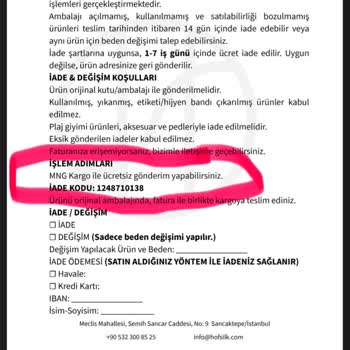 Ücretsiz İade Vaadine Rağmen Kargo Ücreti Kesildi Ve İade Süreci Sorunlu Geçti