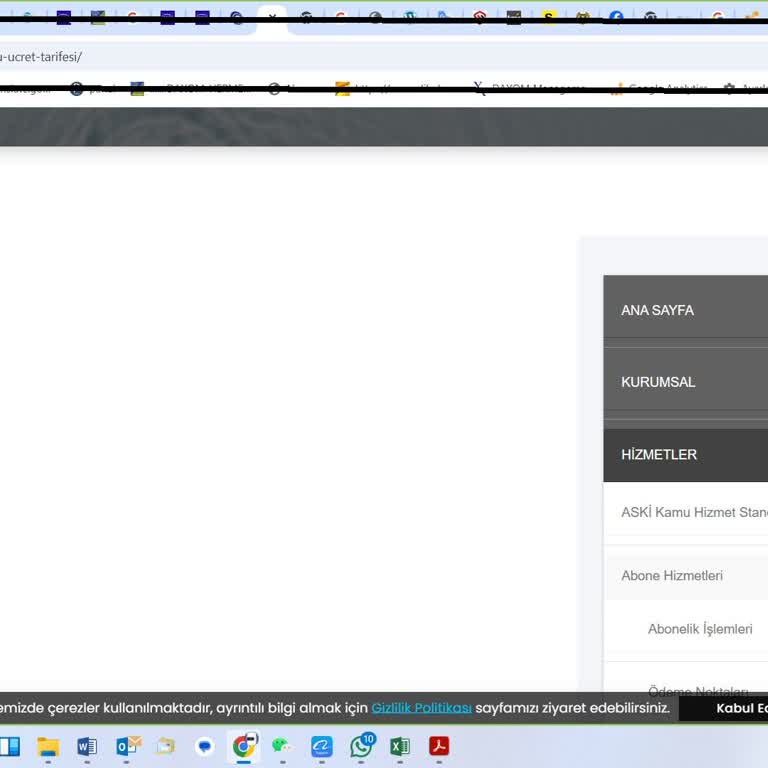 ASKİ Sitesinde Su Fiyatlarının Olmaması Ve Belediyenin İlgisizliği