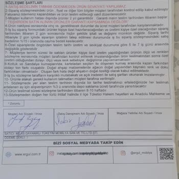 Ergül Mobilya'dan Aldığım Ürünler Zamanında Teslim Edilmedi