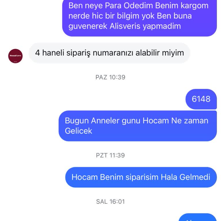 Sipariş Sonrası İletişimsizlik Ve Ürün Teslim Sorunu