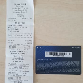 KİP Gift Card Kullanım Sorunu Ve İade Talebi