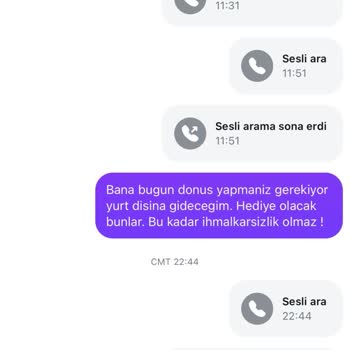 Yanlış Gönderilen Siparişe Cevap Alınamıyor, Müşteri Hizmeti Yetersiz