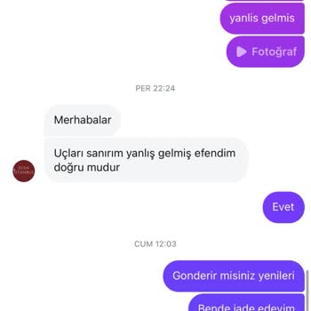 Yanlış Gönderilen Siparişe Cevap Alınamıyor, Müşteri Hizmeti Yetersiz