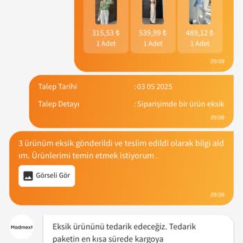 Siparişlerim Eksik Param İade Edilmiyor Satıcıdan Ve Trendyoldan Yanıt Alamıyorum