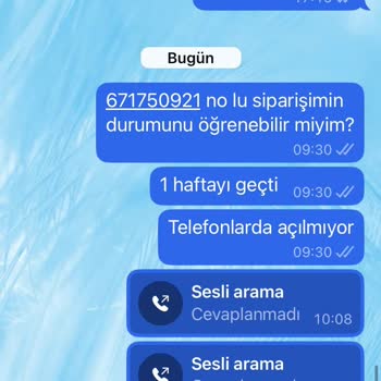 Siparişim Ne Ürün Var Ne İletişim!