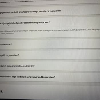 Vodafone Cayma Hakkı İle İade Edilen Telefona 1400 TL Ücret Kesilmesi Mağduriyeti
