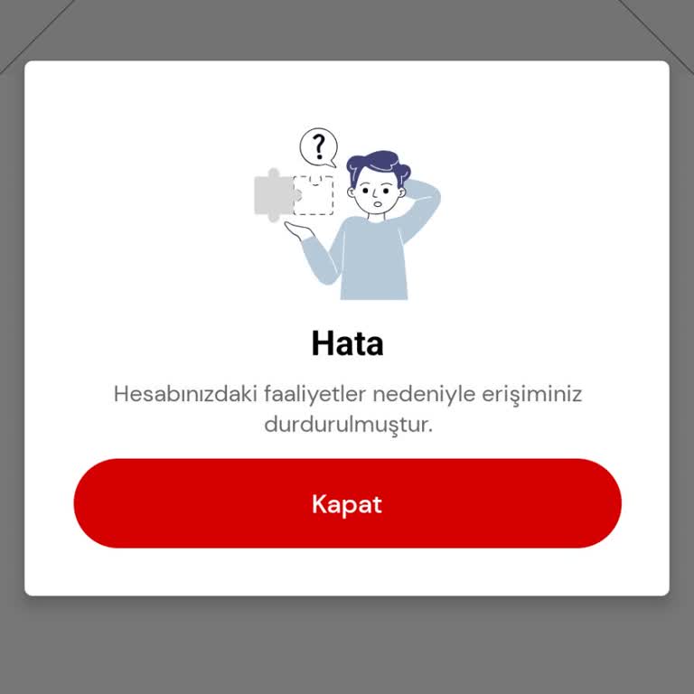 Passo Uygulamasında Haksız Hesap Kısıtlaması Nedeniyle Bilet Alamıyorum