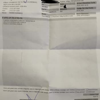 P****** 2008 Gt Model Aracımın Panel Ekran Sorunu 5 Aydır Çözülemedi