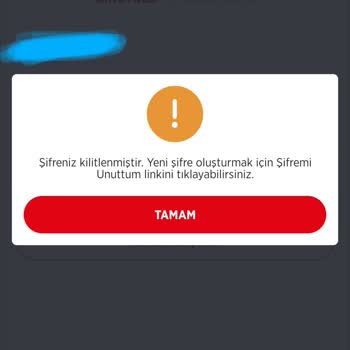 Şifre Kilitlenmesi Ve Uygulama Erişim Sorunu Nedeniyle Mağduriyet