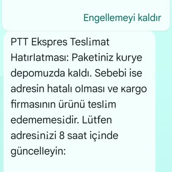 Sahte Kargo Mesajlarıyla Kişisel Bilgilerimin Kullanılması