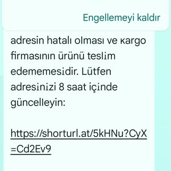Sahte Kargo Mesajlarıyla Kişisel Bilgilerimin Kullanılması