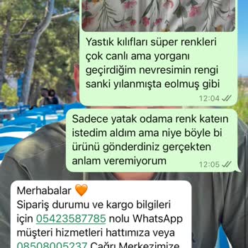 Sipariş Üzerine Dikilen Nevresim Takımında Renk Solması Ve İlgisizlik