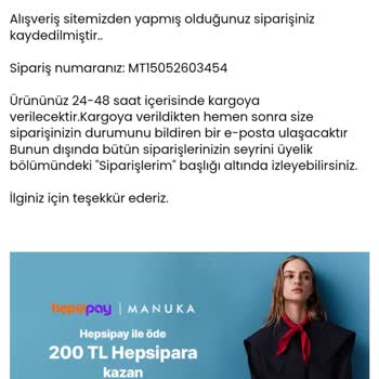 Kargo Bilgisi Verilmedi, Sipariş Takibi Yapamıyorum