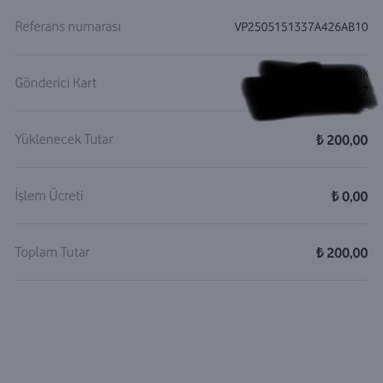 Vodafone Pay Cüzdanıma Bakiye Yükleyemiyorum
