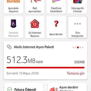 Sınırsız İnternet Hakkım Olmasına Rağmen Aşım Paketi Yüklendi