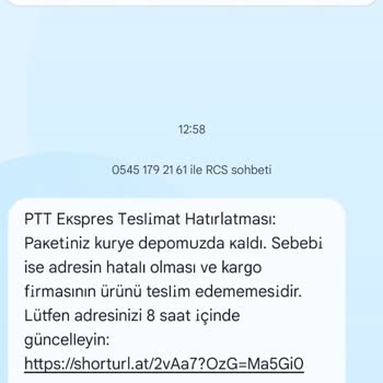 Adım Ve Bilgilerimle Yapılan Sahte Kargo Mesajlarından Endişeliyim