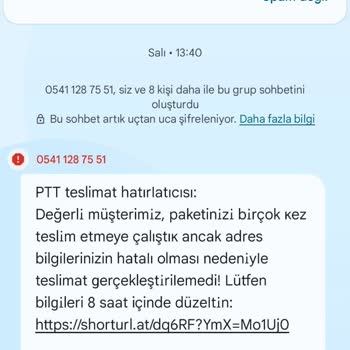 Adım Ve Bilgilerimle Yapılan Sahte Kargo Mesajlarından Endişeliyim