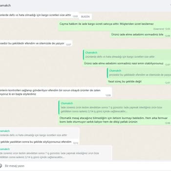 Hatalı Ürün Ve Yasal Olmayan İade Kargo Ücreti Kesintisi