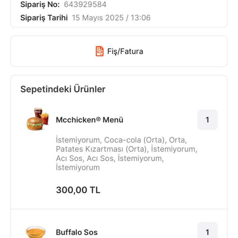 Yanlış Sipariş Ve Yetersiz Destek Nedeniyle Mağduriyet